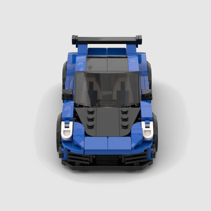 Porsche 911 GT3 RS - Blue - brickedbuilds