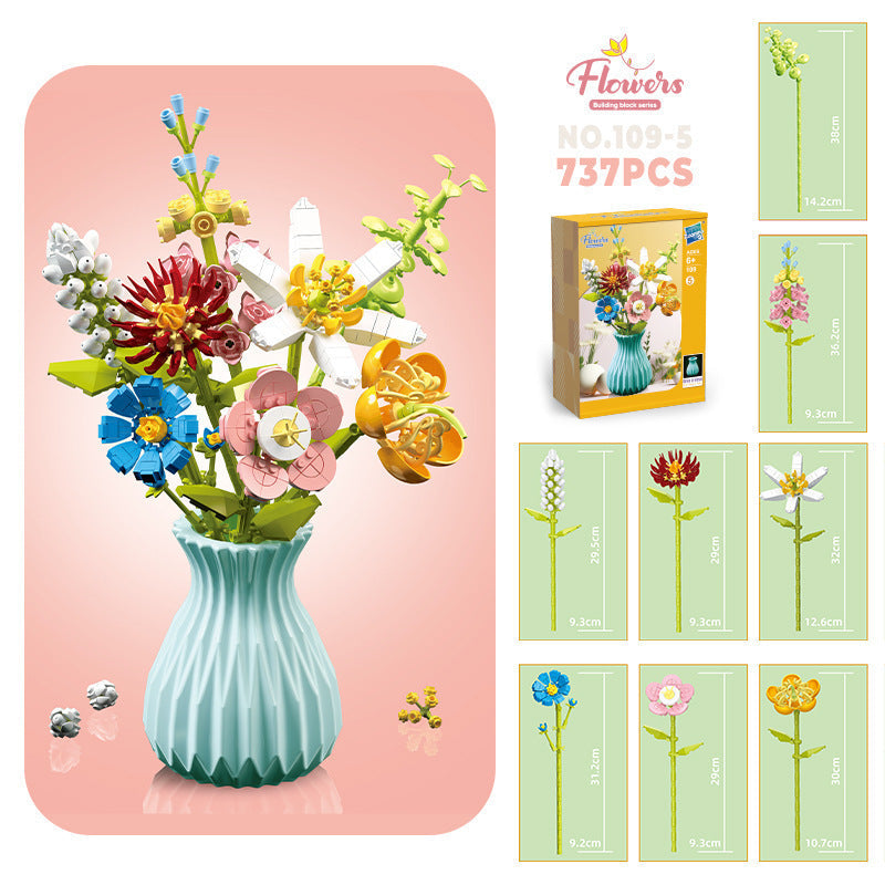 Flowers in Vases - brickedbuilds