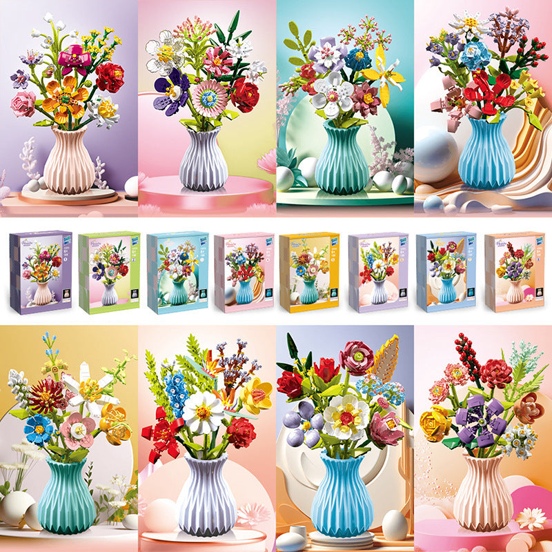 Flowers in Vases - brickedbuilds