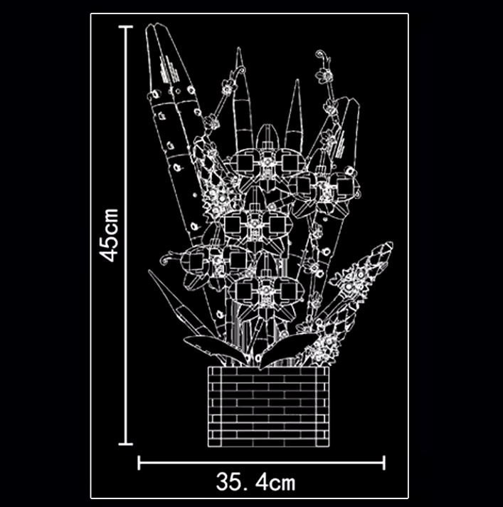 Botanical Orchid - brickedbuilds